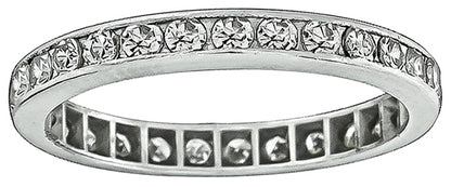 Vintage 0.85ct Diamond Eternity Wedding Band