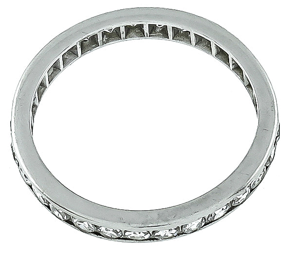Vintage 0.85ct Diamond Eternity Wedding Band