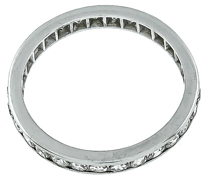 Vintage 0.85ct Diamond Eternity Wedding Band