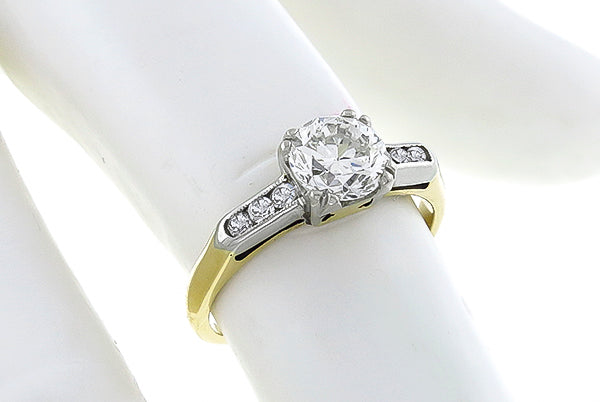 Vintage 0.86ct Diamond Engagement Ring