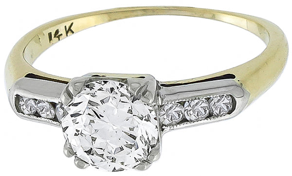 Vintage 0.86ct Diamond Engagement Ring