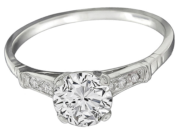 Vintage 0.89ct Diamond Engagement Ring