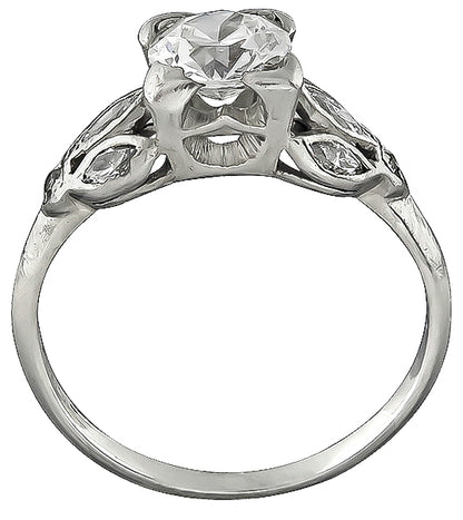 Vintage 0.90ct Diamond Engagement Ring