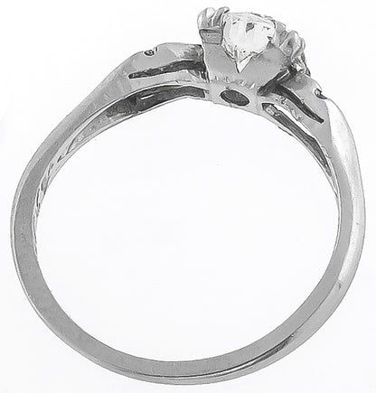 Vintage 0.96ct Diamond Engagement Ring