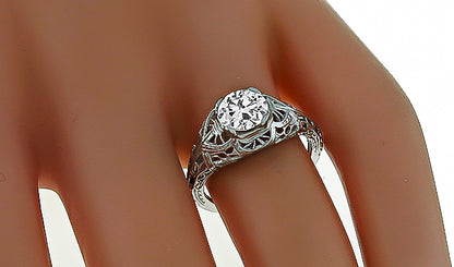 Vintage 0.96ct Diamond Engagement Ring