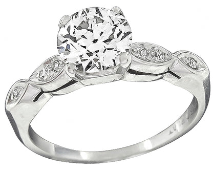 Vintage 0.98ct Diamond Engagement Ring