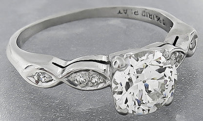 Vintage 0.98ct Diamond Engagement Ring