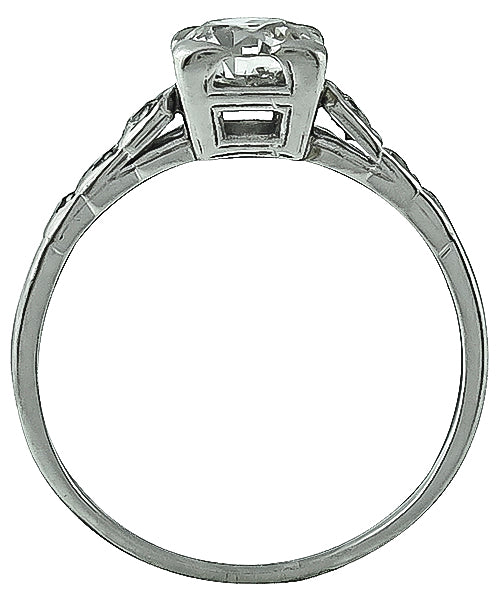 Vintage 0.98ct Diamond Engagement Ring