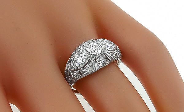 Vintage 1.00ct Diamond Anniversary Ring