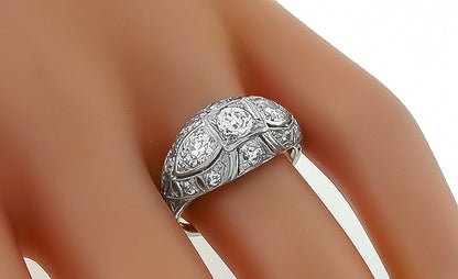 Vintage 1.00ct Diamond Anniversary Ring