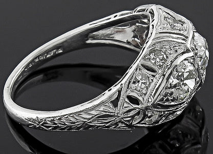 Vintage 1.00ct Diamond Anniversary Ring