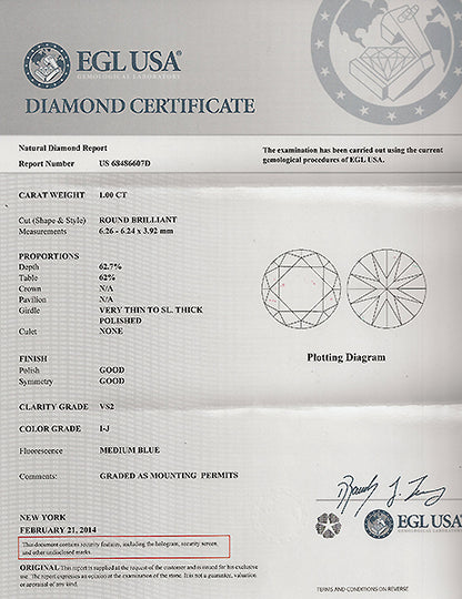 Vintage 1.00ct Diamond Engagement Ring