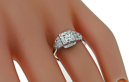 Vintage 1.00ct Diamond Engagement Ring