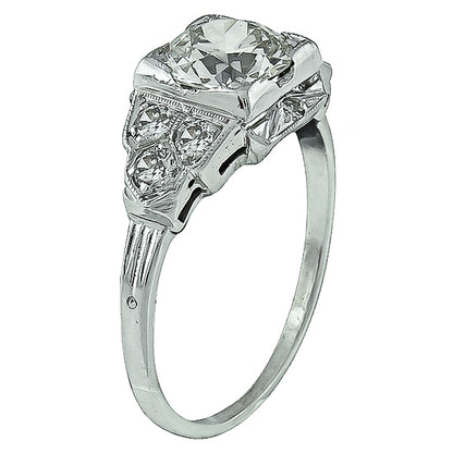 Vintage 1.00ct Diamond Engagement Ring