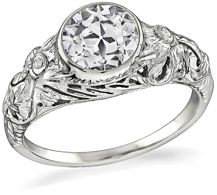 Vintage 1.00ct Diamond Engagement Ring