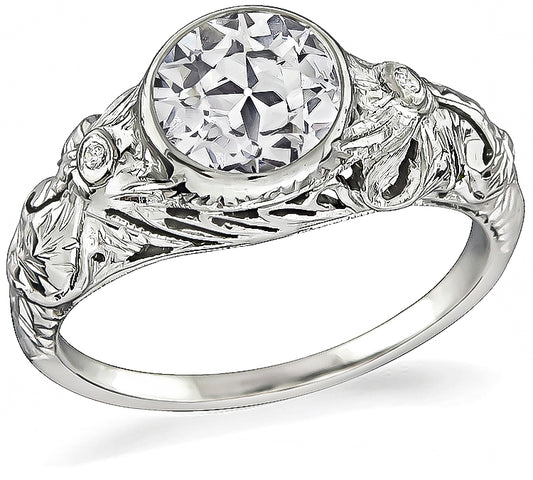 Vintage 1.00ct Diamond Engagement Ring