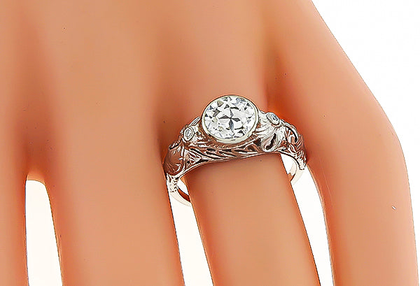 Vintage 1.00ct Diamond Engagement Ring