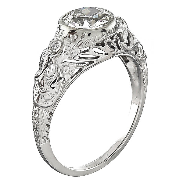 Vintage 1.00ct Diamond Engagement Ring