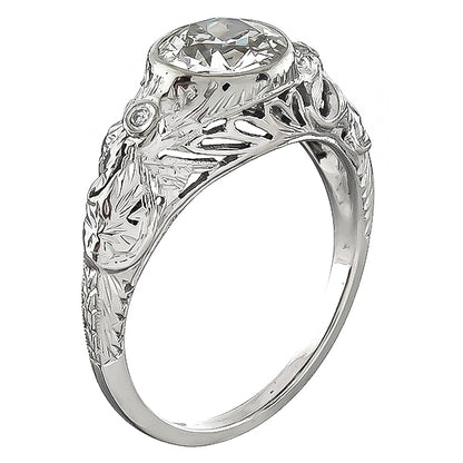 Vintage 1.00ct Diamond Engagement Ring