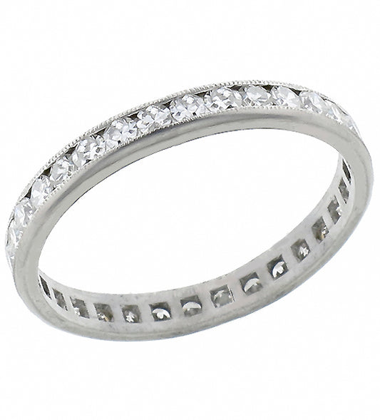 Vintage 1.00ct  Diamond Eternity Wedding Band