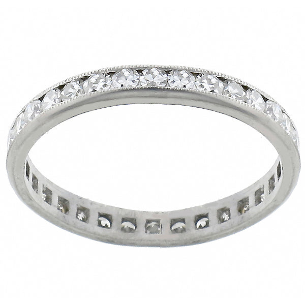 Vintage 1.00ct  Diamond Eternity Wedding Band