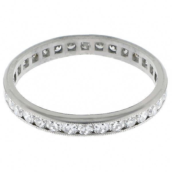 Vintage 1.00ct  Diamond Eternity Wedding Band