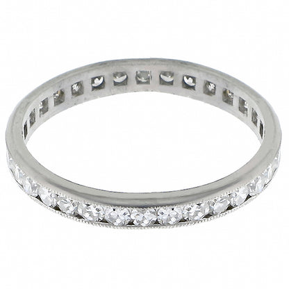Vintage 1.00ct  Diamond Eternity Wedding Band