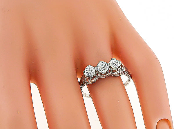 Vintage 1.00ct Diamond Ring