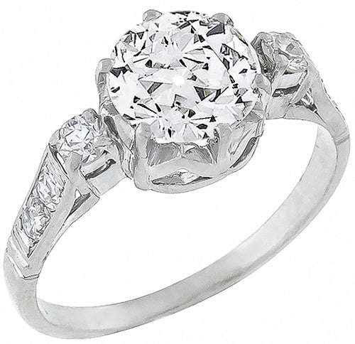 Vintage 1.06ct Diamond Engagement Ring