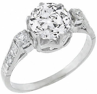 Vintage 1.06ct Diamond Engagement Ring