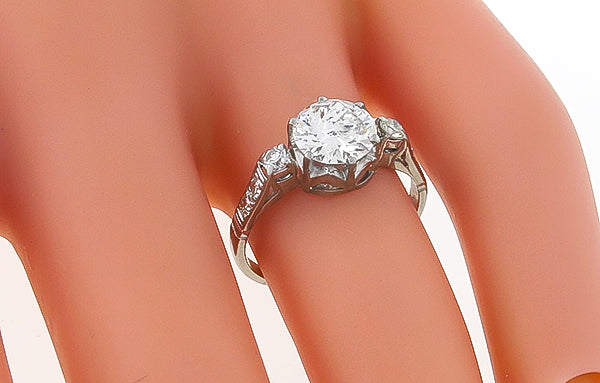 Vintage 1.06ct Diamond Engagement Ring