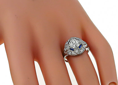 Vintage 1.10ct Diamond Engagement Ring