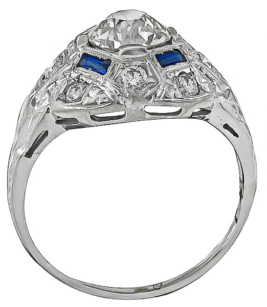 Vintage 1.10ct Diamond Engagement Ring