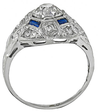 Vintage 1.10ct Diamond Engagement Ring