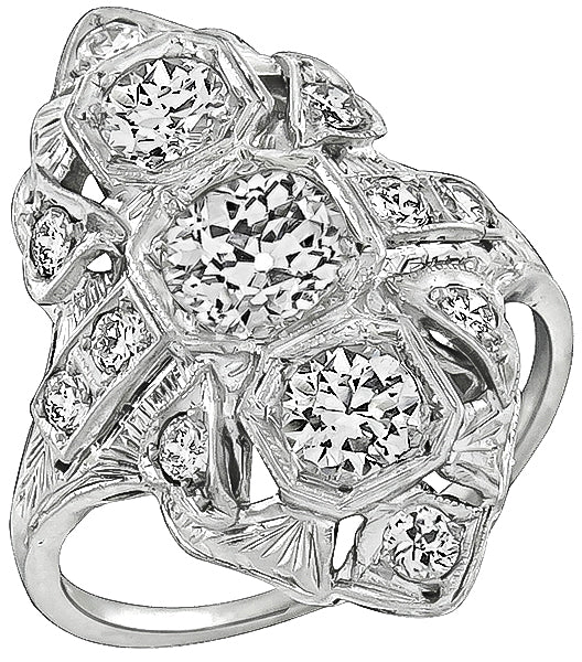 Vintage 1.10ct Diamond Ring