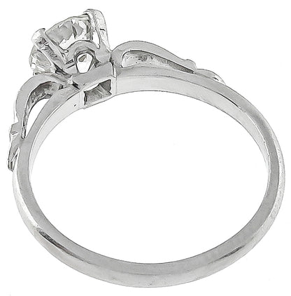 Vintage 1.12ct Diamond Engagement Ring