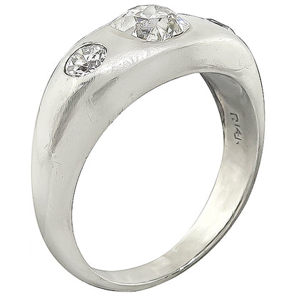 Vintage 1.12ct Diamond Men's Ring