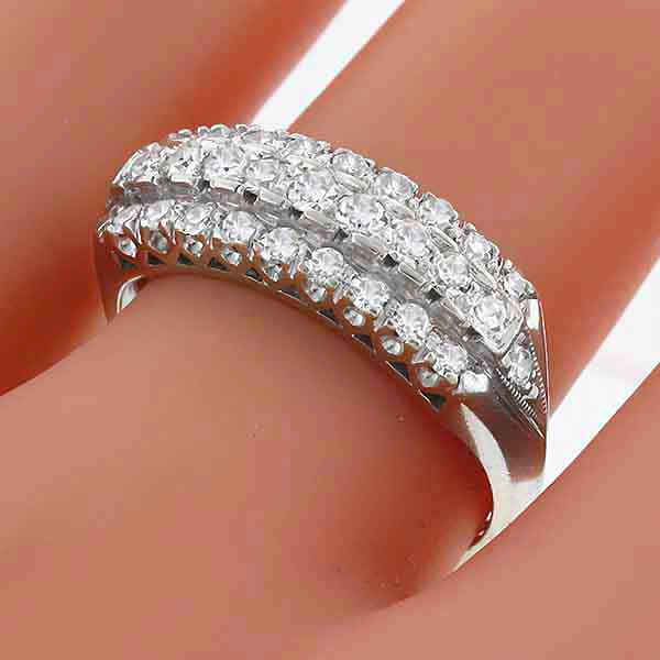 Vintage 1.15ct Diamond Gold Ring