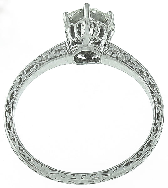 Vintage 1.18ct Diamond Engagement Ring