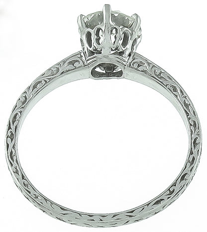 Vintage 1.18ct Diamond Engagement Ring