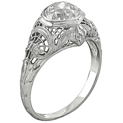 Vintage 1.18ct Diamond Engagement Ring