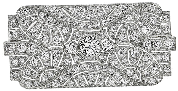 Vintage 12.00ct Diamond Pin