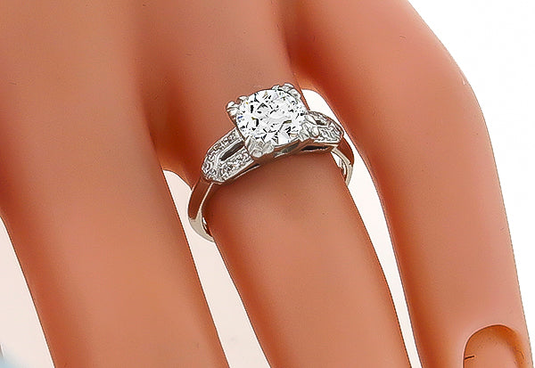 Vintage 1.20ct Diamond Engagement Ring