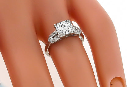 Vintage 1.20ct Diamond Engagement Ring