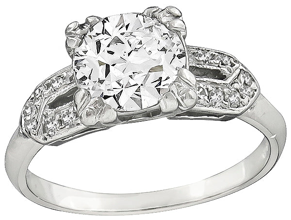 Vintage 1.20ct Diamond Engagement Ring