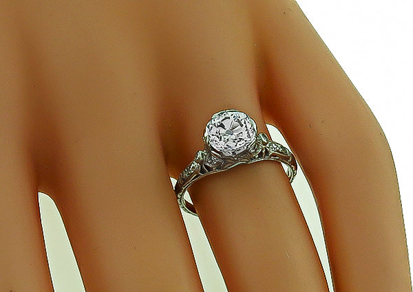 Vintage 1.20ct Diamond Engagement Ring