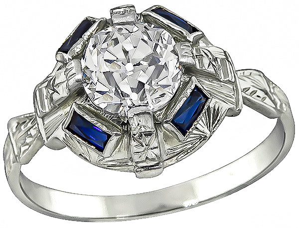 Vintage 1.20ct Diamond Engagement Ring