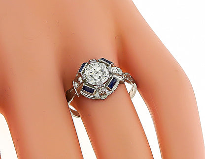 Vintage 1.20ct Diamond Engagement Ring