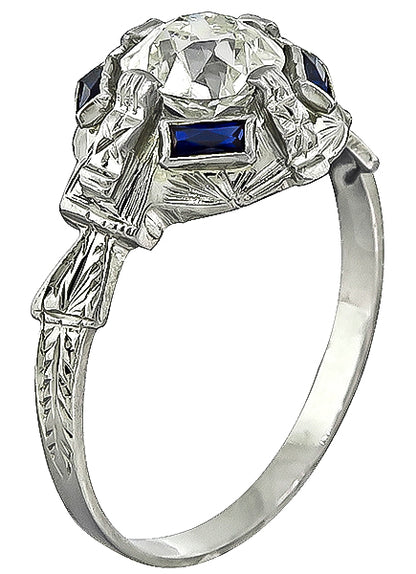 Vintage 1.20ct Diamond Engagement Ring