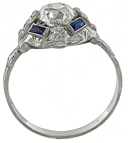 Vintage 1.20ct Diamond Engagement Ring